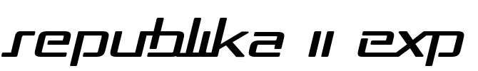 Republika II Exp Font Image