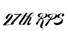 27th RPS Font Image