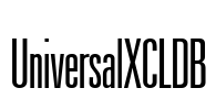 UniversalXCLDB Font Image