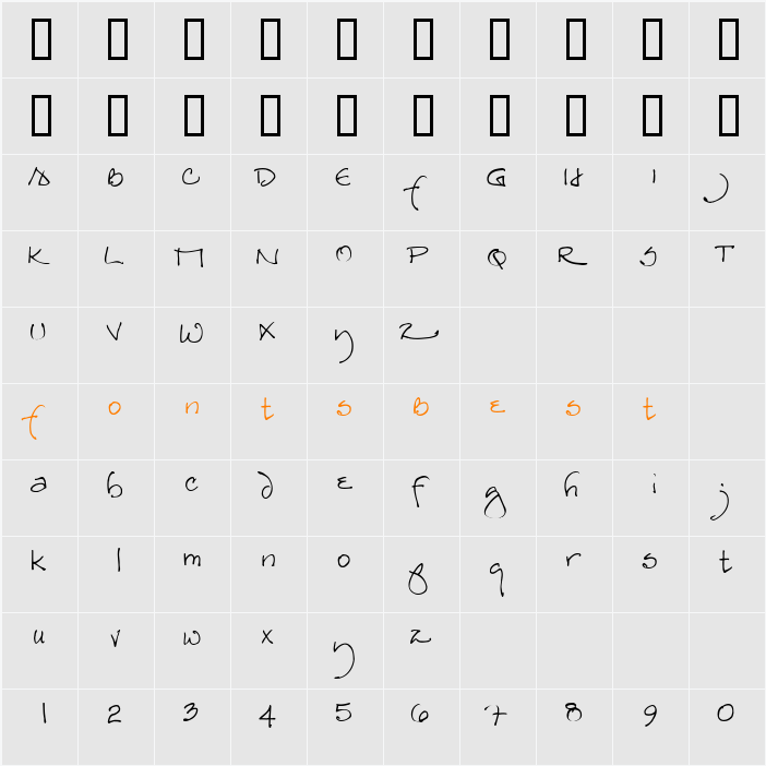 RedStar Character Map
