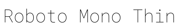 Roboto Mono Thin