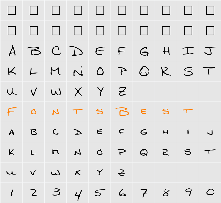 Quigley Character Map