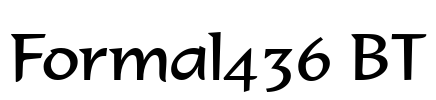 Formal436 BT Font Image