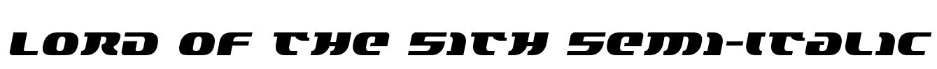 Lord of the Sith Semi-Italic