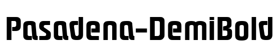 Pasadena-DemiBold Font Image