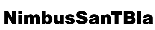 NimbusSanTBla Font Image