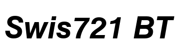 Swis721 BT Font Image