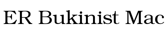 ER Bukinist Mac Font Image