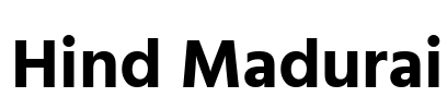 Hind Madurai Font Image