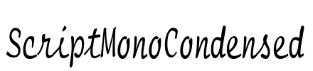 ScriptMonoCondensed