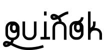 quiñók Font Image