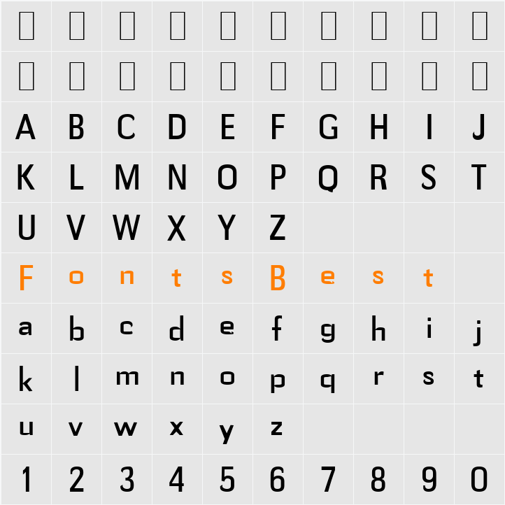 Gauss-Condensed Character Map