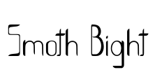 Smoth Bight Font Image