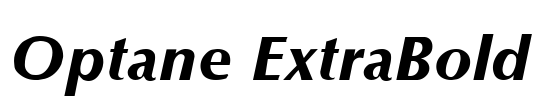 Optane ExtraBold Font Image