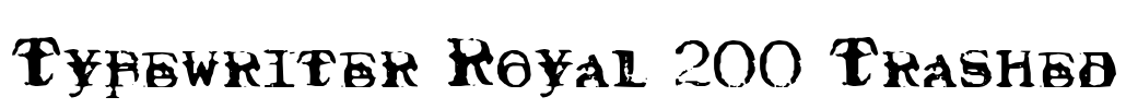 Typewriter Royal 200 Trashed