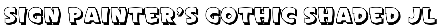 Sign Painter's Gothic Shaded JL