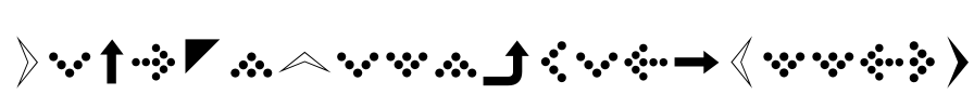 SimpleDirectionArrows Font Image