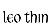 Leo Thin Font Image