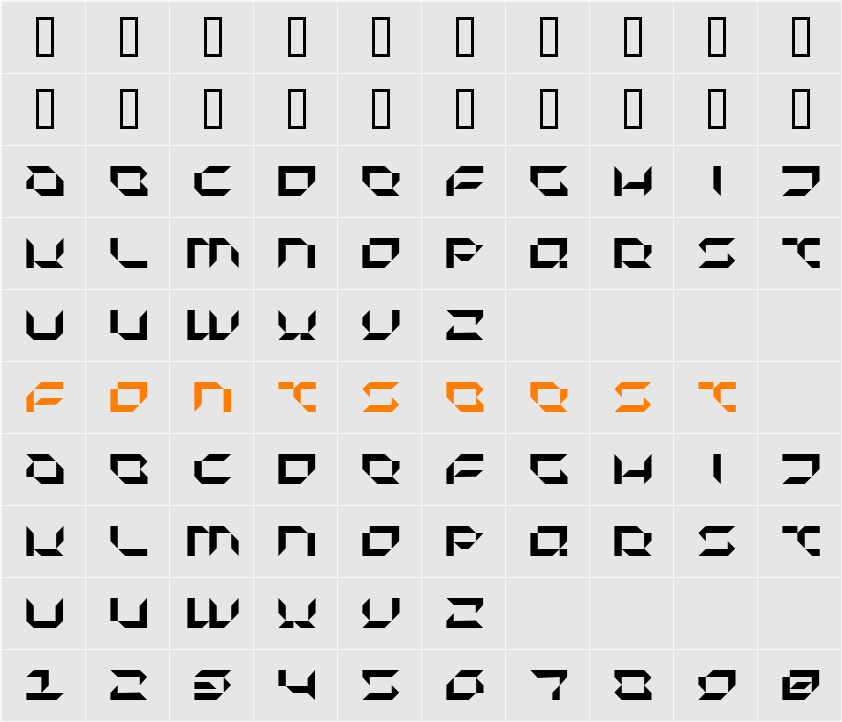 Pluranon Character Map