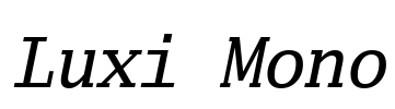 Luxi Mono Font Image