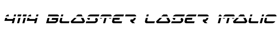4114 Blaster Laser Italic