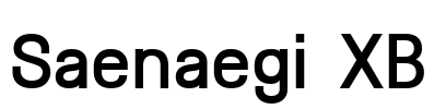 Saenaegi XB Font Image