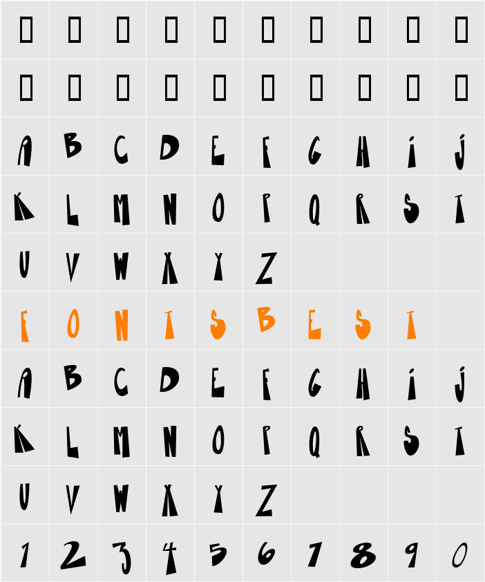 Gnarly Character Map