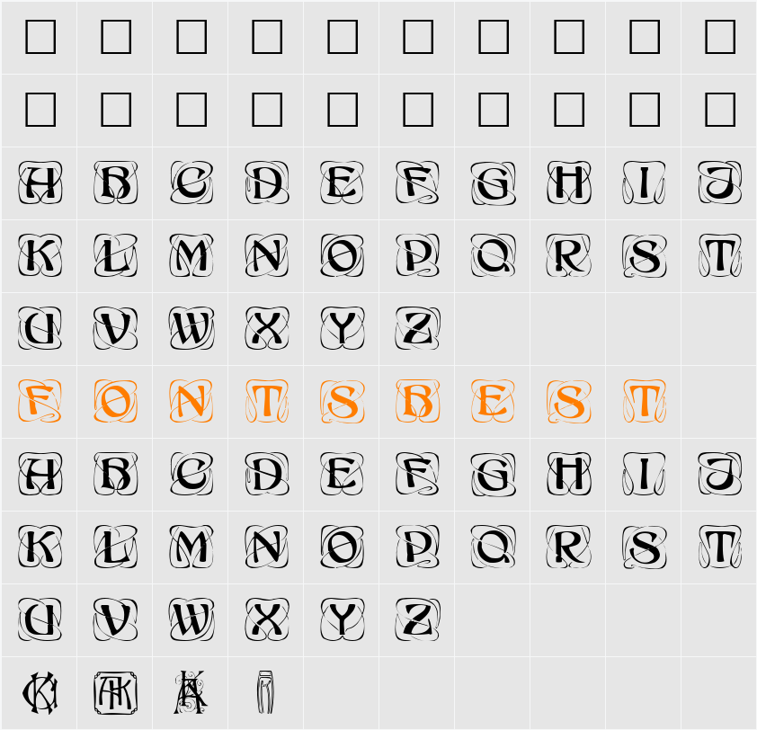 Konanur Character Map
