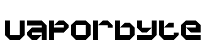 Vaporbyte Font Image