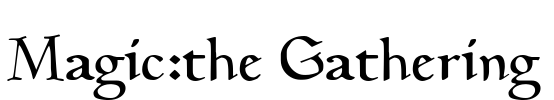 Magic:the Gathering Font Image