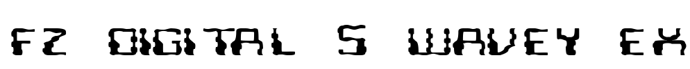 FZ DIGITAL 5 WAVEY EX Font Image