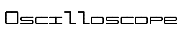 Oscilloscope Font Image