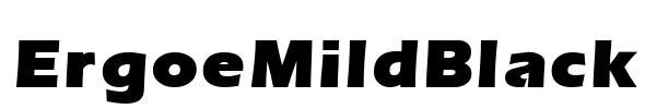 ErgoeMildBlack Font Image