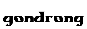 gondrong Font Image
