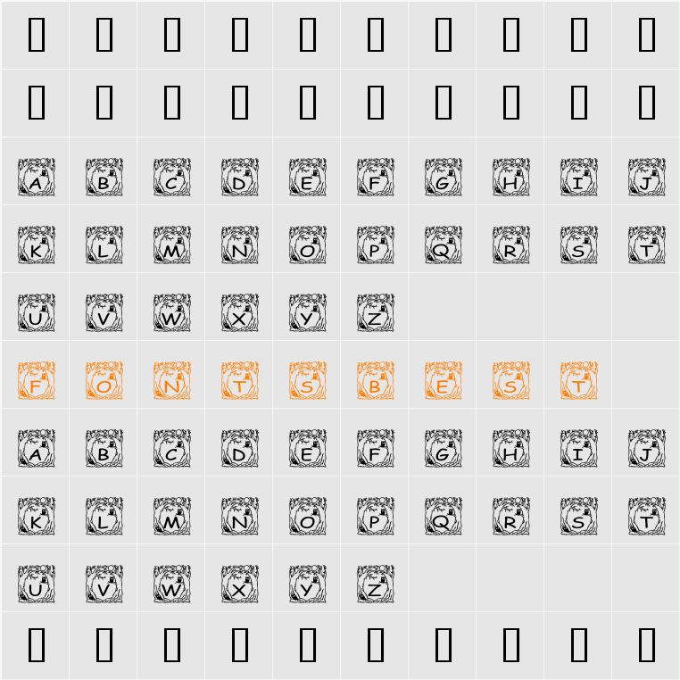 pf_holloween1 Character Map