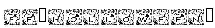 pf_holloween1 Font Image