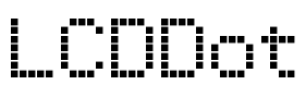 LCDDot Font Image