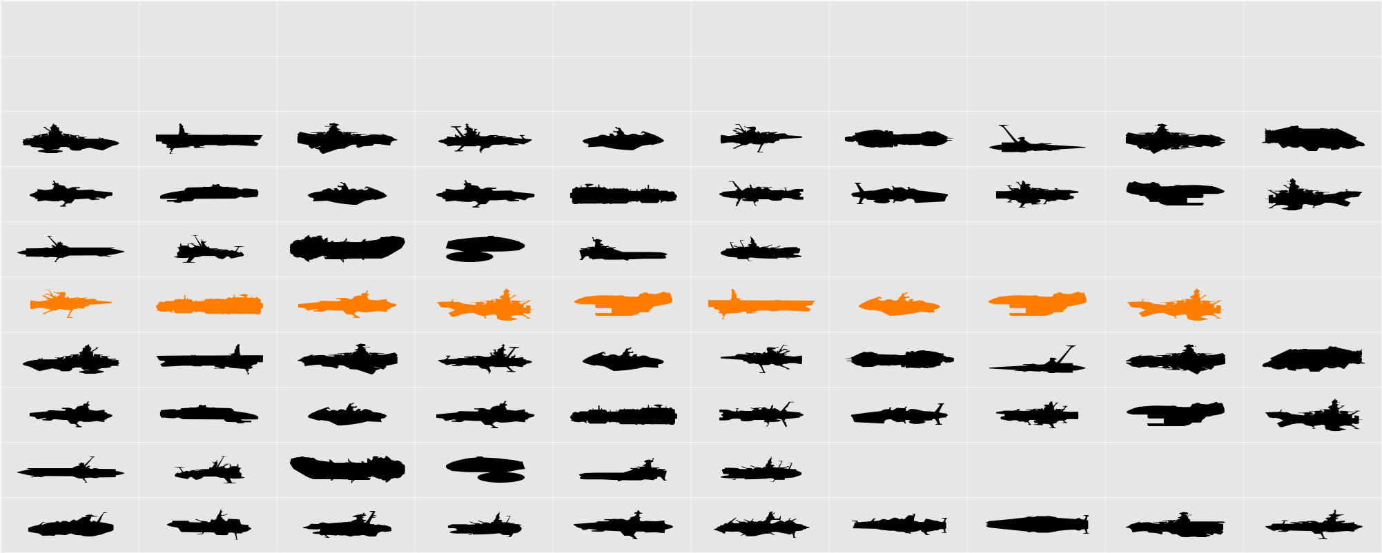 Star Navy Character Map