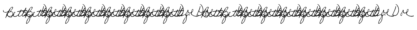 Signature (example) Font Image