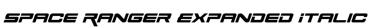 Space Ranger Expanded Italic