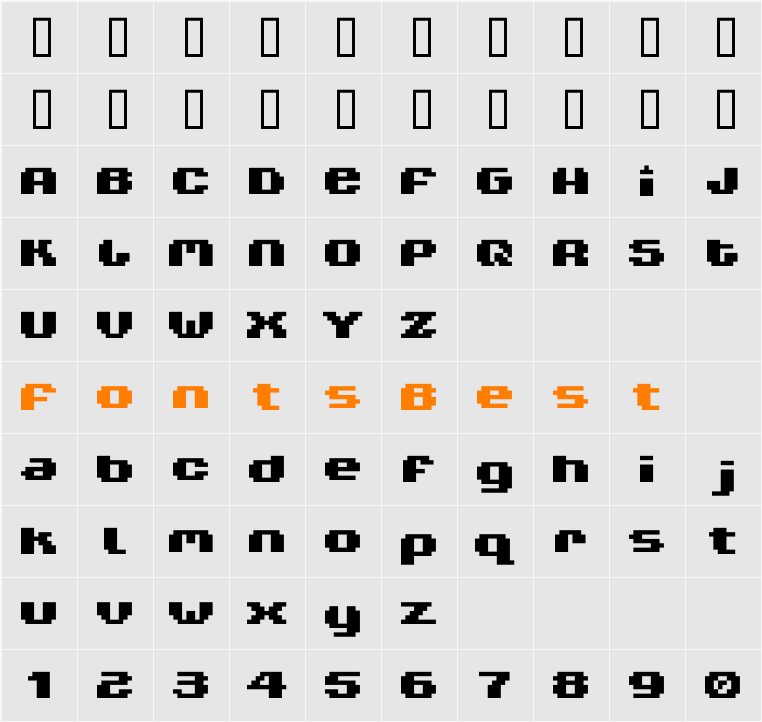 V5 Xtender Character Map