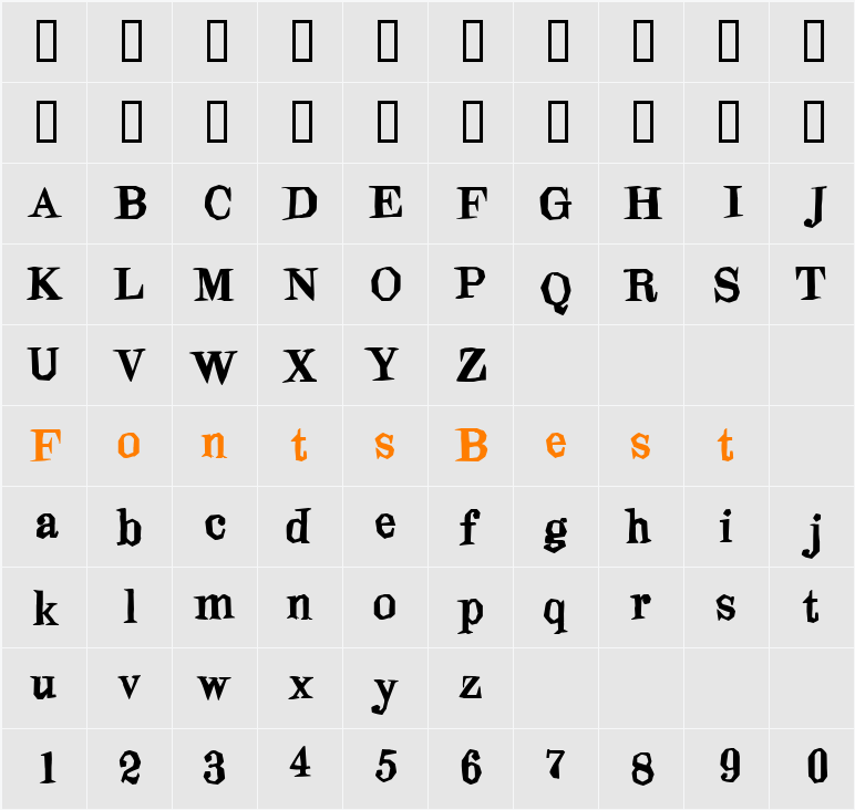 Blindfold Character Map