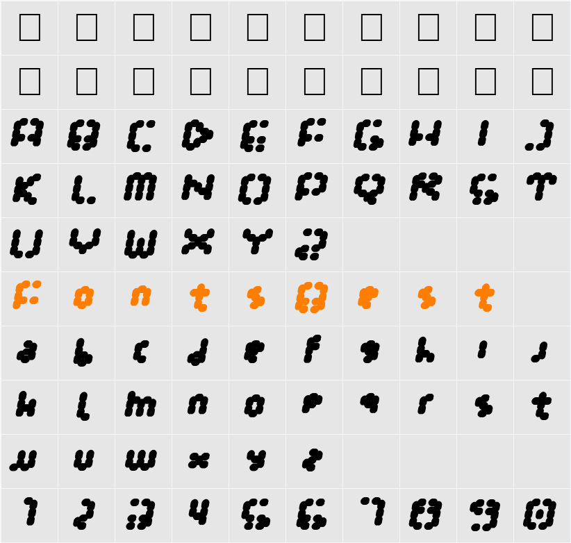 TarmSystem Character Map