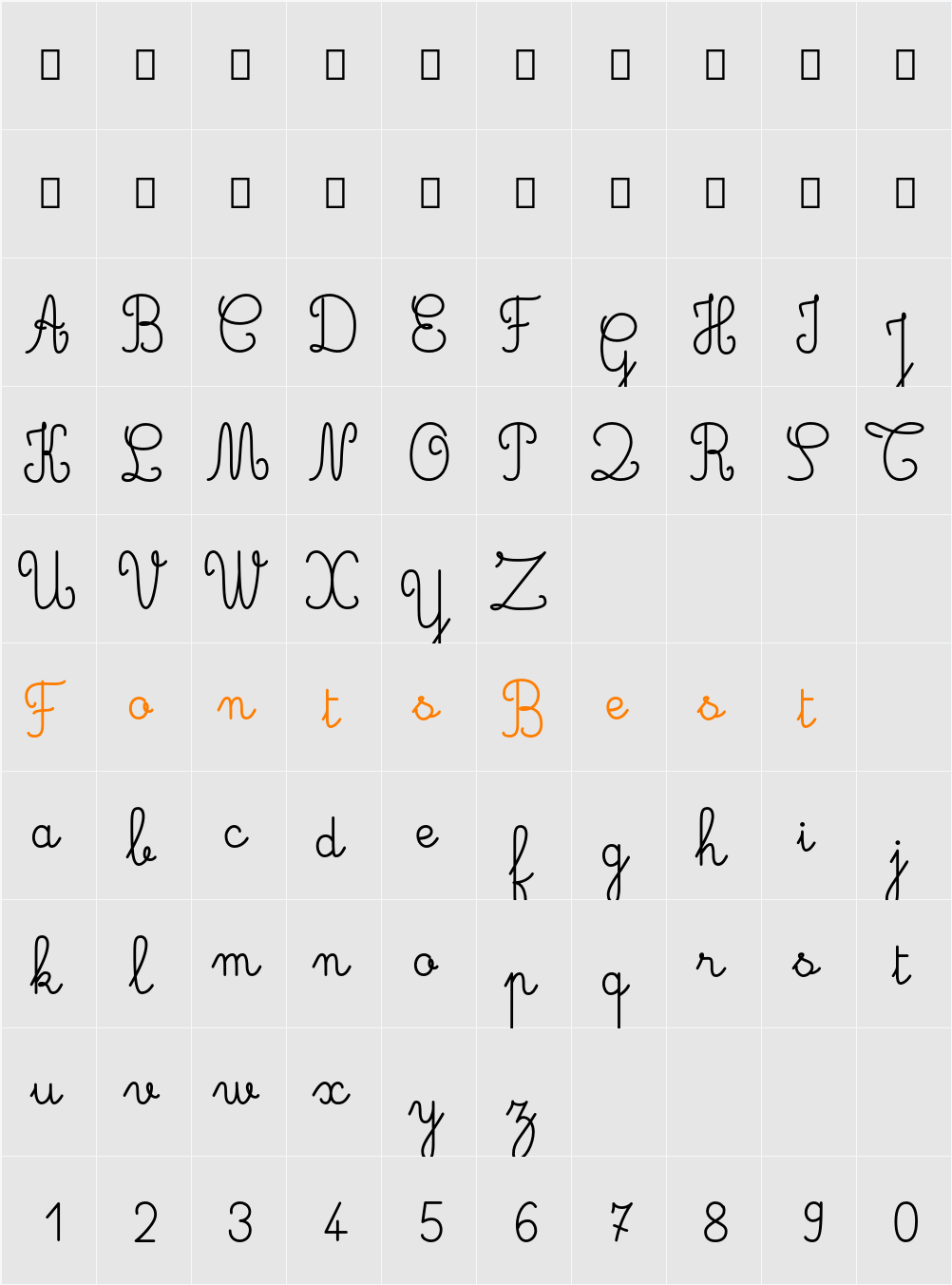 Gaston Demo Character Map
