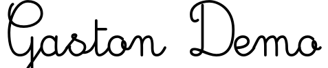 Gaston Demo Font Image