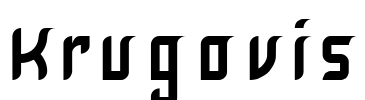 Krugovis Font Image