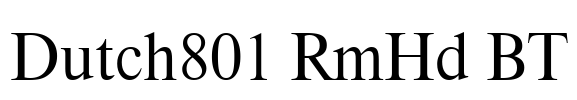 Dutch801 RmHd BT