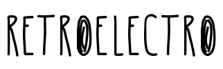 RetroElectro Font Image
