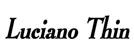 Luciano Thin Font Image