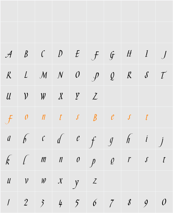 SlenderGoldFLF Character Map